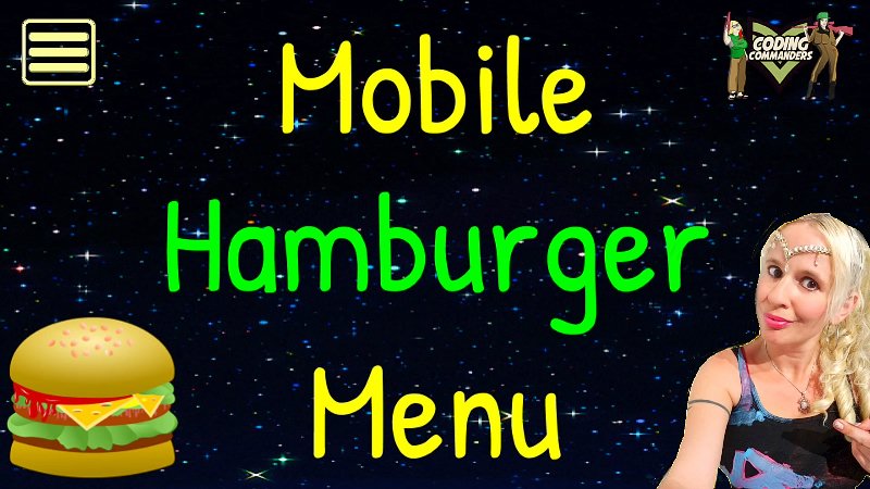 YouTube Tutorial: Mobile Hamburger Menu