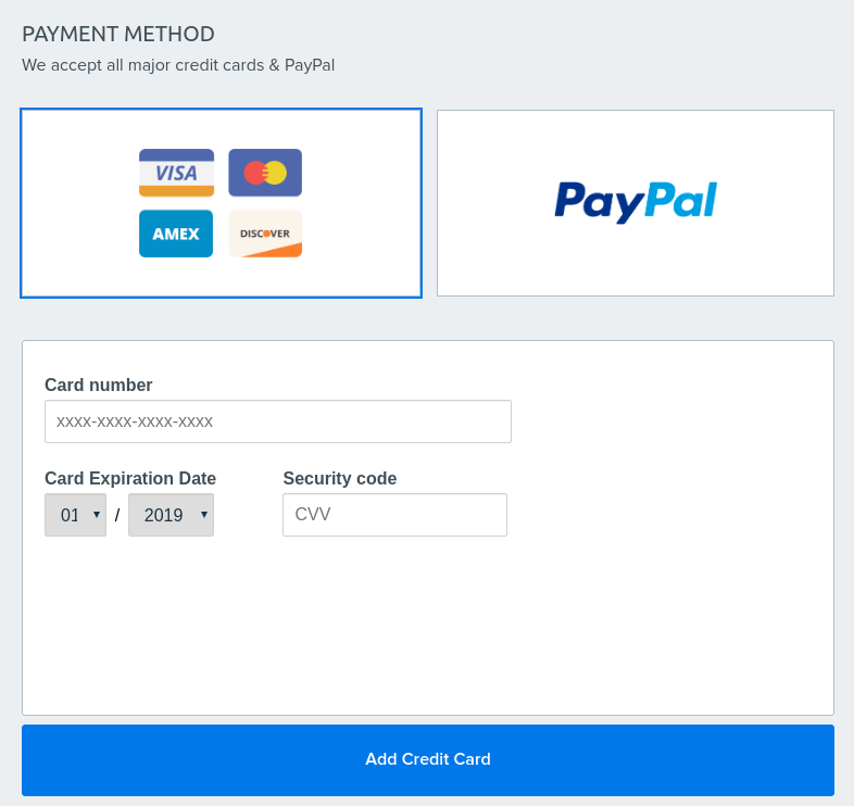 DreamHost Payment Options